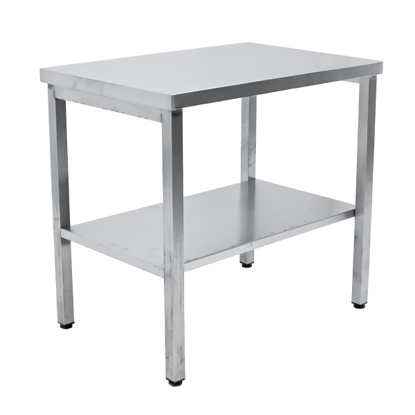 Стол производственный 900х600х840 труба, полка