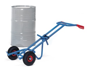 Ручная стальная тележка для перевозки бочек грузоподъемность до 300 кг