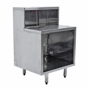 Стол-тумба из нержавеющей стали 800х700х1240 с надстройкой