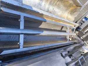 илиндрическое сито со скребками из нержавеющей стали