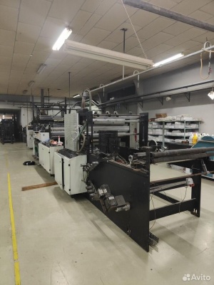 Линия пакетов в рулоне с завязками