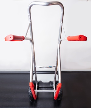 Ручная двухколесная алюминиевая тележка грузоподъемностью до 200 кг