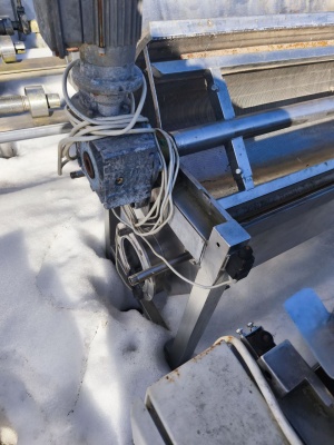 илиндрическое сито со скребками из нержавеющей стали