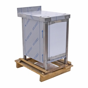 Стол-тумба из нержавеющей стали Cryspi Chef СРП Ш Р 5/7 ЛО (500х700х850) расп.двери