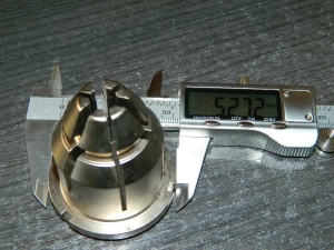 Цанговый патрон массивный 9/13 мм конус под СОЖ для фрезерного станка