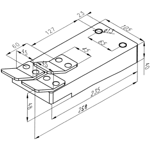 Бильная лопасть (HL) 235x105