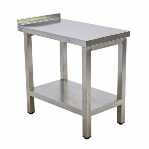 Стол производственный с бортом 400х700х650 труба, полка