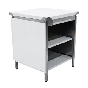 Стол-тумба из нержавеющей стали 700х700х850