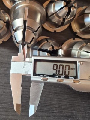 Цанговый патрон массивный 9/13 мм конус под СОЖ для фрезерного станка