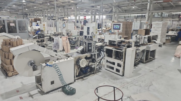 Линия производства бумажных носовых платков автоматизированная