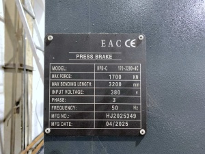 Гидравлический листогибочный пресс IRONMAC HPB-C 170/3200, как новый