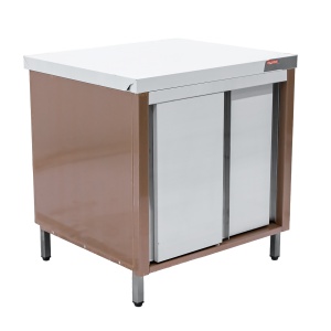 Стол-тумба из нержавеющей стали 800х700х850 Hicold НСЗК-8/7 купе