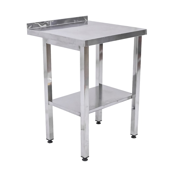 Стол производственный с бортом 600х600х940 труба, полка