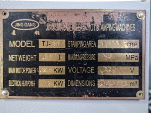 Мощный ручной пресс для тиснения TJ-30 (А4, 4 тонны)
