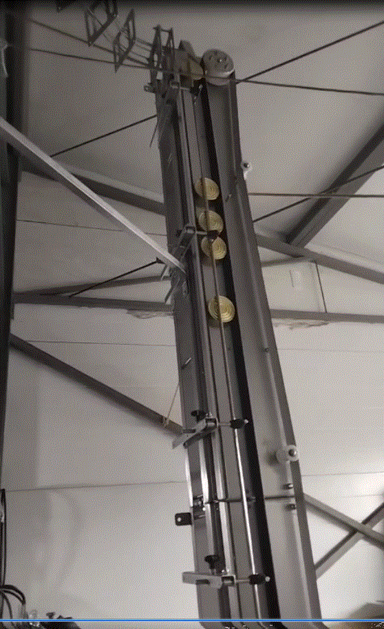 Вертикальный подъемник алюминиевой (жестяной) тары