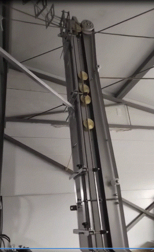 Вертикальный подъемник алюминиевой (жестяной) тары