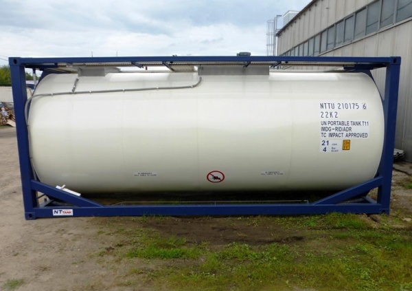 Танк-контейнер объём 21м3 тип Т11, для перевозки синтетических смол