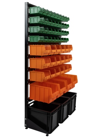 Стеллаж для хомутов с ящиками