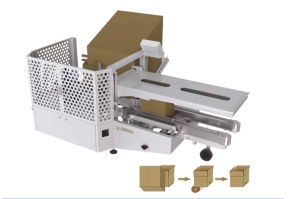 Машина для формирования коробов с сервоприводом и роботизированной рукой