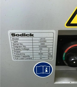 Станок эрозионный вырезной Sodick AQ300L