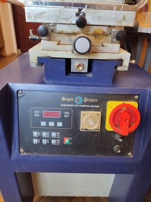 Пресс для тиснения фольгой- позолотный пресс полуавтомат Super Primex