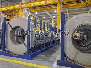 Стеллаж для раздельного складирования штрипса