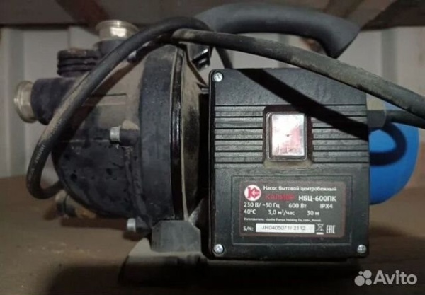 Насос бытовой центробежный Калибр НБЦ-600пк