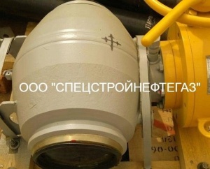 Запорный кран шаровой DN300 PN8, ручной штурвальный привод (редуктор), надземный