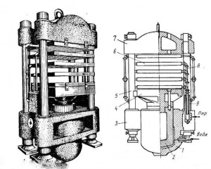 Пресс гидравлический вулканизационный (Svit) с плитами нагрева 800х800. Усилие 250 тонн