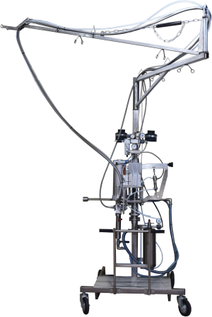 Установка для нанесения смолы с рубленным стеклоровингом