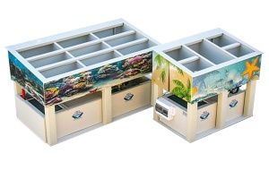 Торговые витрины для морских и океанических продуктов