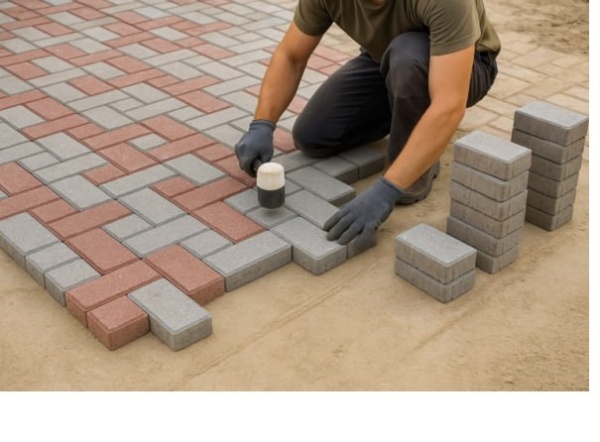 Укладка тротуарной плитки в Луганске