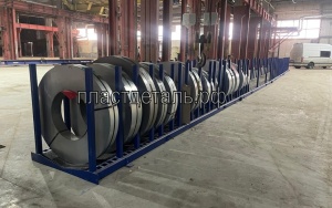 Стеллаж для раздельного складирования штрипса