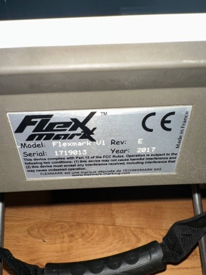 Ударно-точечный маркиратор Technomark Flexmark V1 / Flexmark120, Франция