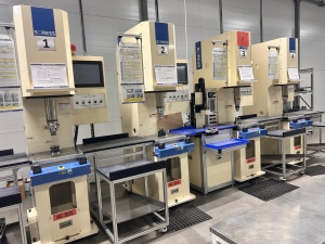 Высокоскоростной электромеханический сервопресс (Servo press) сборочный HSVP-050C - сборка водяных насосов, запрессовка подшипников