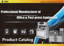 Post-press equipment – Classification and Characteristics of Paper Cutters