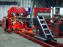 Сварка каркаса из арматуры 32+8 мм на установке SNM-12